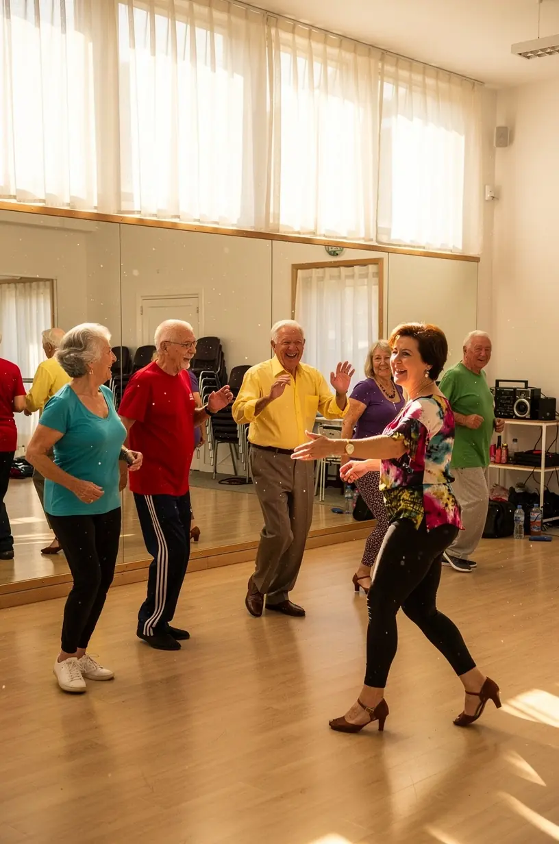 People networking at a dance event meetup