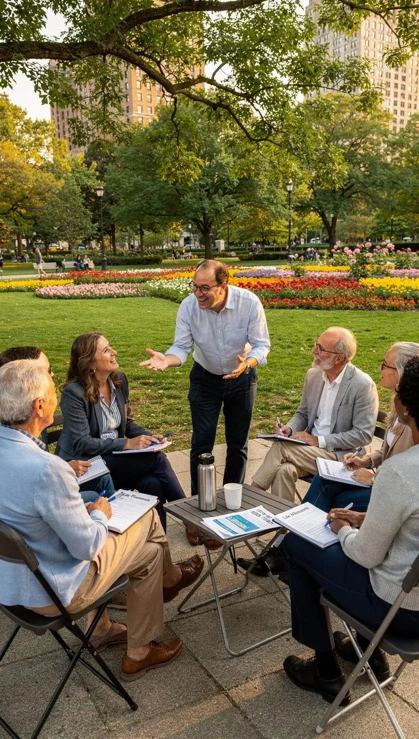 Retirement coaching transition with dance events and meetups.